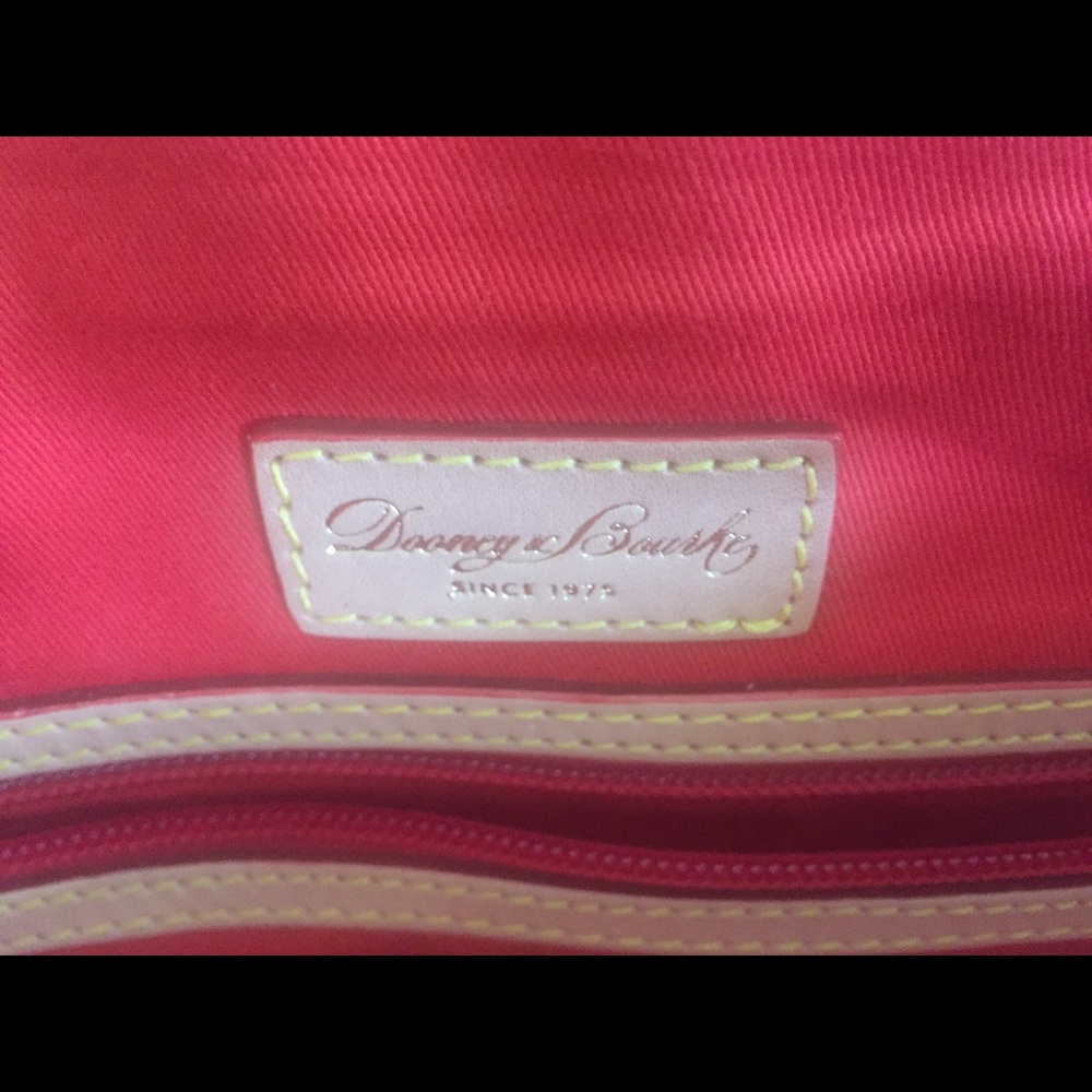 Dooney & Bourke red and white striped tote - Picture 5 of 8